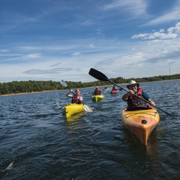 Paddling on DeGray Lake 