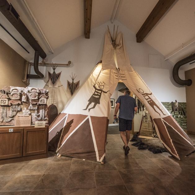 Exhibit at the Native American History Museum in Bentonville