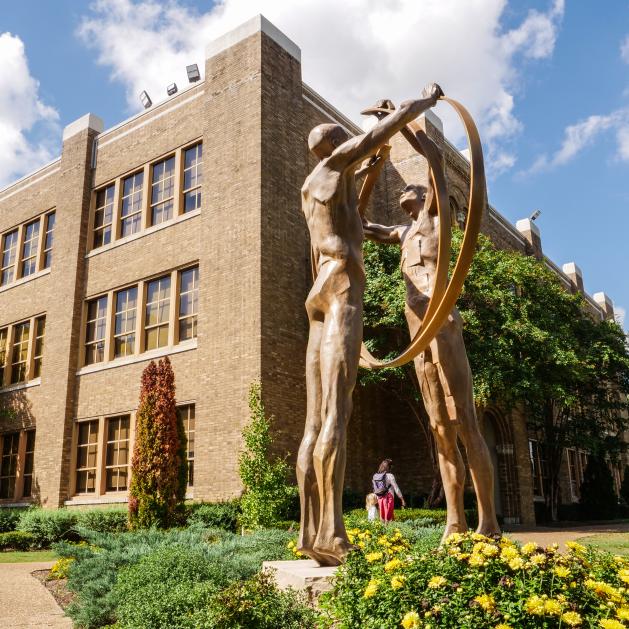 Unity Sculpture at Central High School 