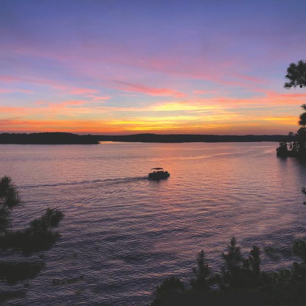 Sunset over Lake Ouachita