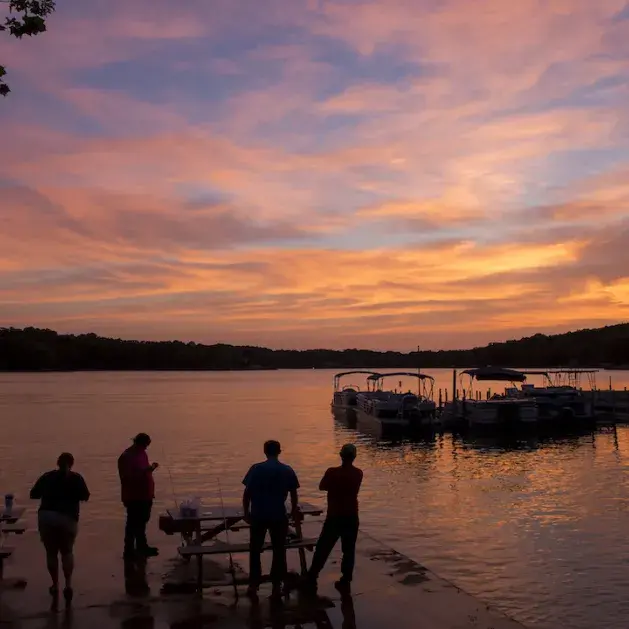 Sunset over Lake Thunderbird