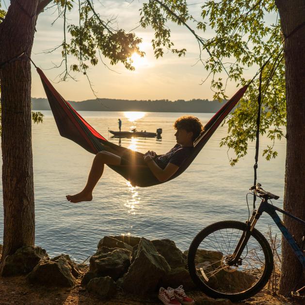 Lake Dardanelle and hammock