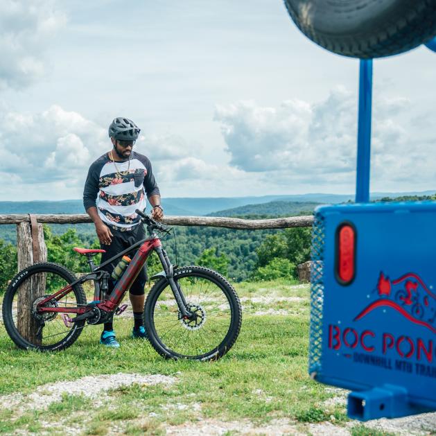 Bike shuttle service at Buffalo Outdoor Center in Ponca