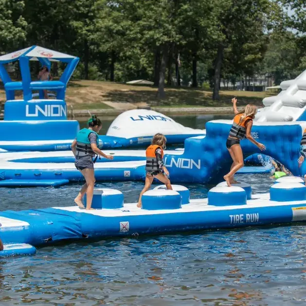 Start your summer getaway at Crown Lake Aqua Park.