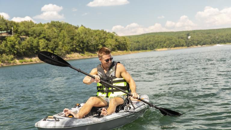 Kayaking on Greers Ferry Lake