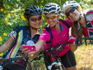 Selfie time while biking at Mt. Magazine