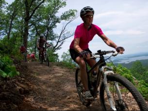 Riding the Lake Ouachita Vista Trail
