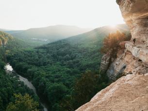 Hiking the Goat Trail on Big Bluff