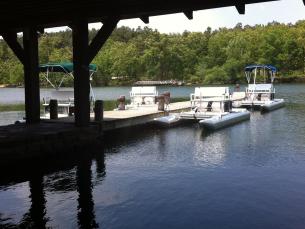 The marina at Lake Wedington