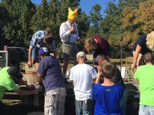 Weinfest grape stomp