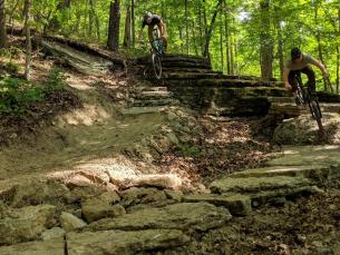 Mountain biking trails at the Great Passion Play in Eureka Springs