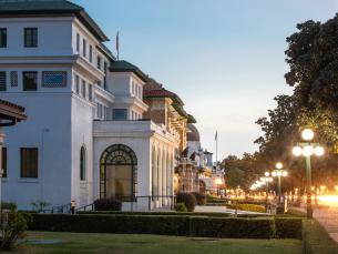 Bathhouse Row in Hot Springs National Park