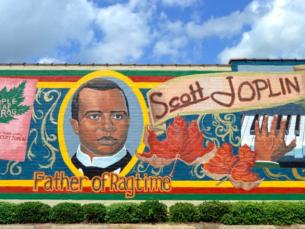Scott Joplin mural in Texarkana 