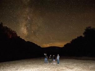 The night sky along the Buffalo National River