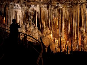 Formations in Blanchard Springs Caverns in Mountain View, Arkansas