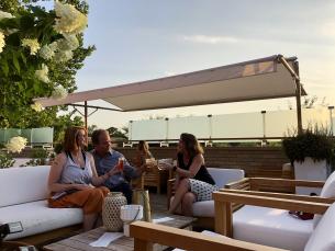 Rooftop bar at The Preacher's Son restaurant in Bentonville, Arkansas