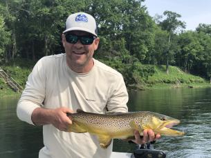Fishing the White River below Bulls Shoals Dam