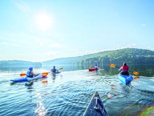 Canoeing on Lake Catherine