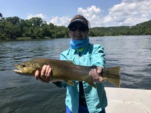 Trout fishing on the White River
