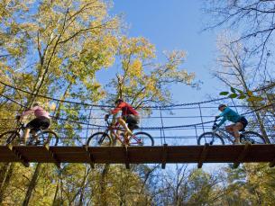 Biking over Cane Creek