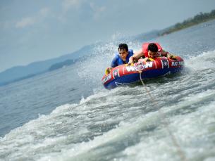Tubing on Lake Ouachita