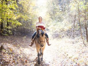 Horseback riding at Village Creek State Park
