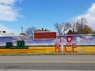 I Love Rice Mural in Little Rock
