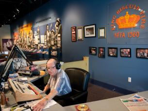 DJ Sonny Payne at the Delta Cultural Visitor Center 