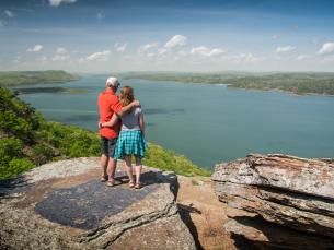 A view of Greers Ferry Lake from Sugar Loaf Mountain
