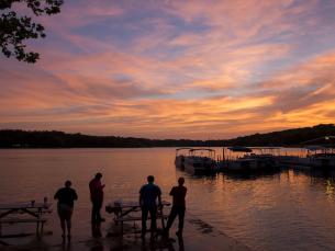 Sunset over Lake Thunderbird