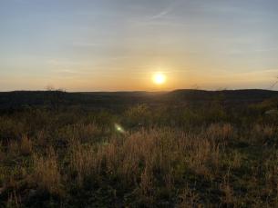 A sunset view near Bertucci's Country Cabin
