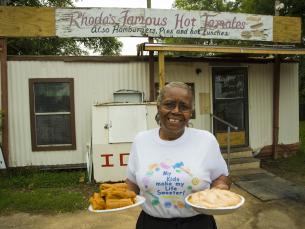 A trip to Lake Village isn't complete without a stop to see Miss Rhoda!