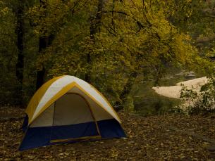 Tent camping at Blanchard Springs Recreation Area