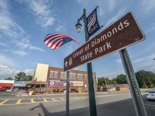 Crater of Diamonds State Park sign
