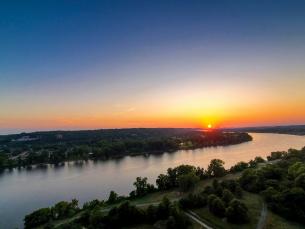 The view from Emerald Park in North Little Rock