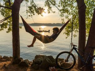 Lake Dardanelle and hammock