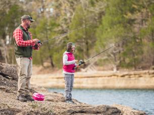 Bank fishing in Arkansas