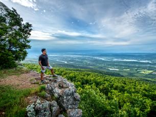 A view off of Mount Magazine