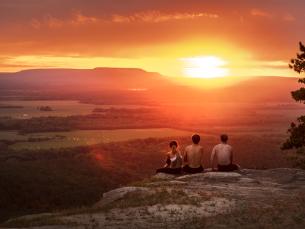 The view from Red Bluff atop Petit Jean Mountain