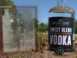 Delta Dirt Distillery's vodka and gin are made made from produce and grains grown on the four-generation family farm. 