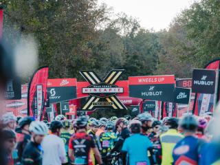 The start to the Gran Fondo Hincapie