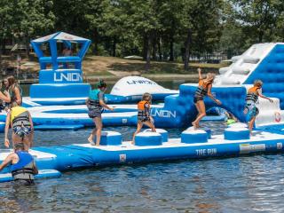 Start your summer getaway at Crown Lake Aqua Park.