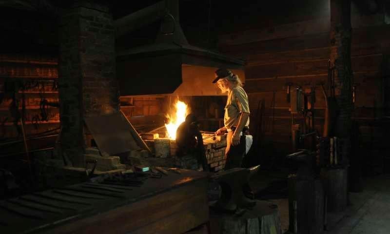 Blacksmith at Historic Washington State Park