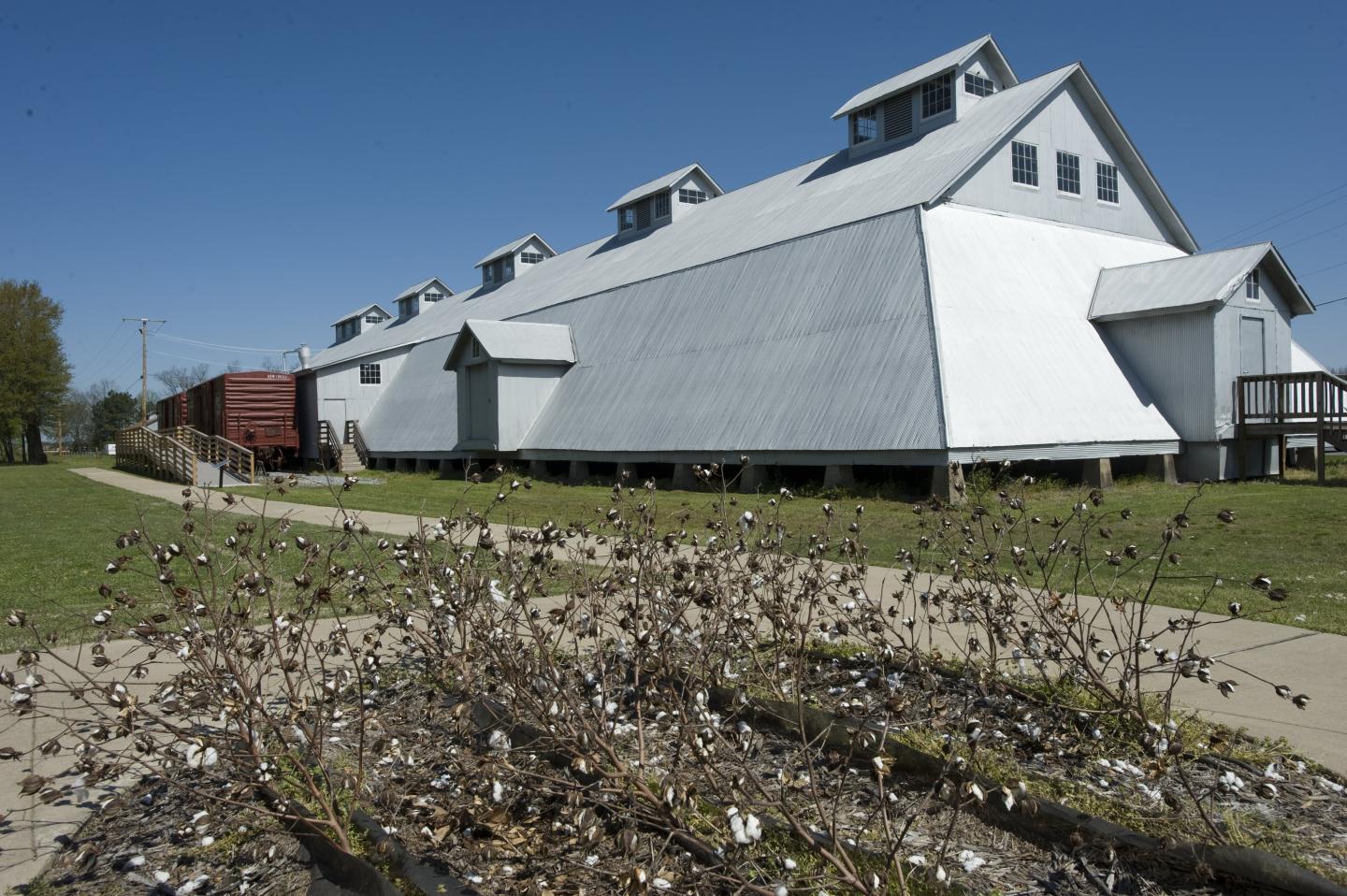 Seed Warehouse No. 5 has been restored to its 1948 appearance and houses exhibits