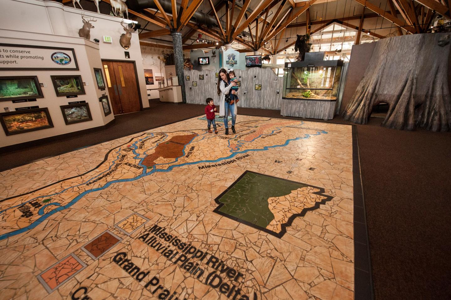 Interior at Governor Mike Huckabee Delta Rivers Nature Center