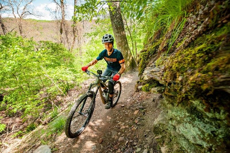 Biking at Devil's Den State Park