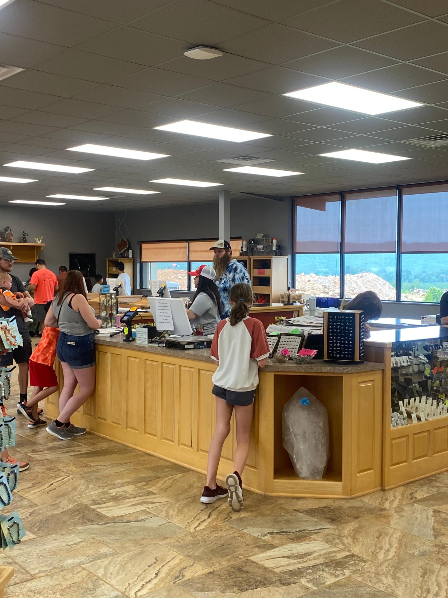 Ron Coleman Mining Gift Shop Checkout Area