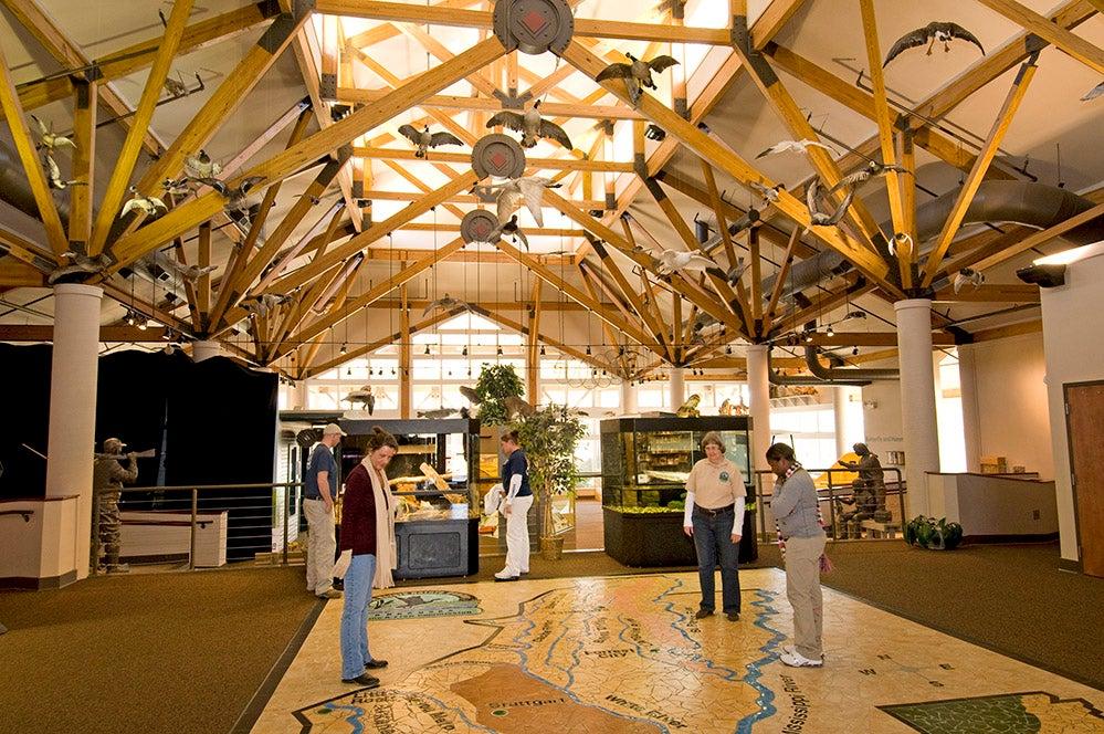 Interior at Governor Mike Huckabee Delta Rivers Nature Center