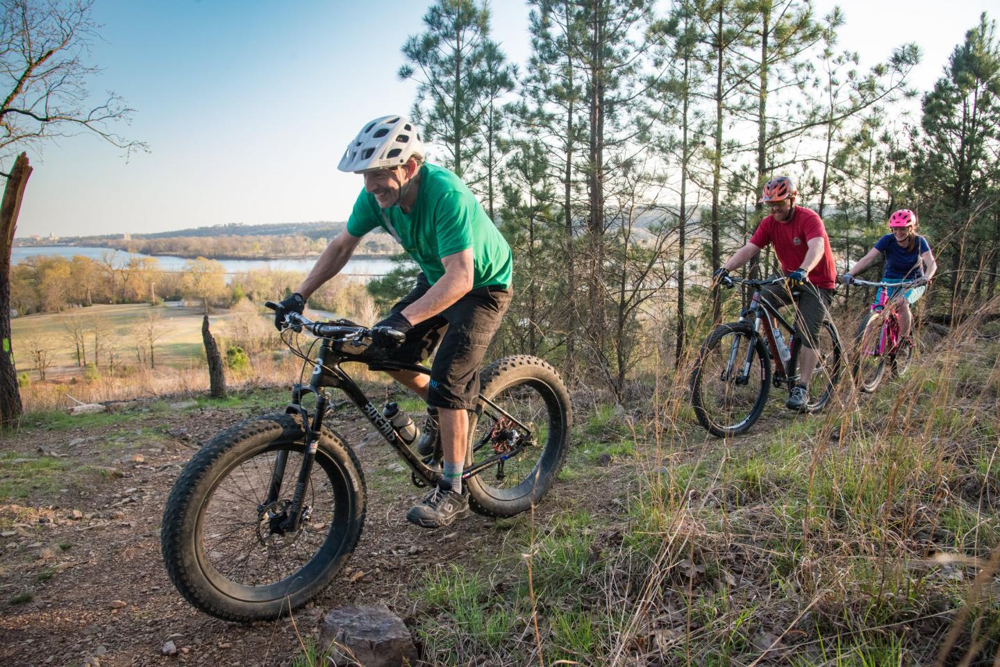 Mountain biking at Burns Park