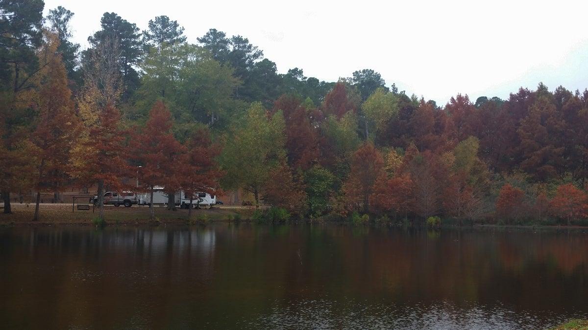 Fall camping at White Oak Lake State Park